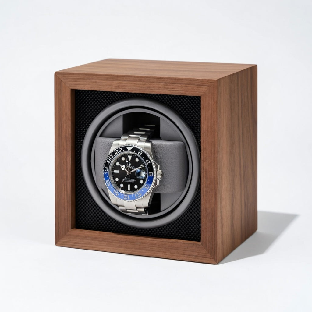 LigneNova | Remontoir Montre Cube Anthracite Silencieux | Prolonger Vos Montres