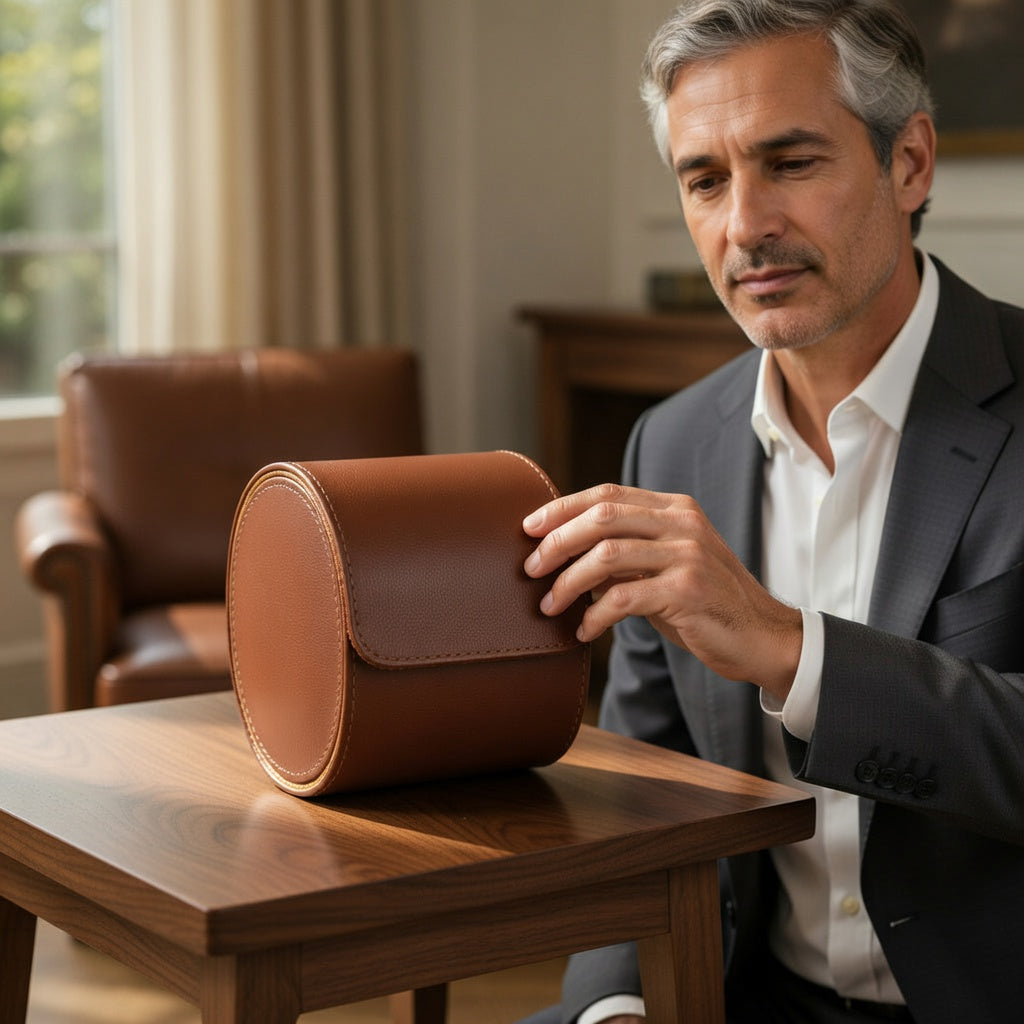 Luxe Série | Boîte à montre Similicuir premium | Écrin pour protéger votre montre