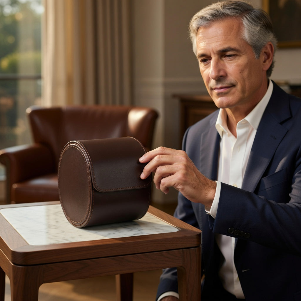 Luxe Série | Boîte à montre Similicuir premium | Écrin pour protéger votre montre