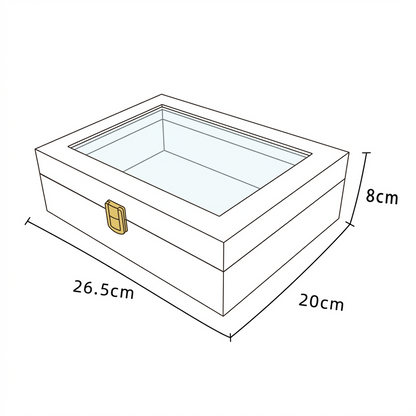Élégance Bois | Écrin Montres Verre | Élégance et Protection pour 10 Montres