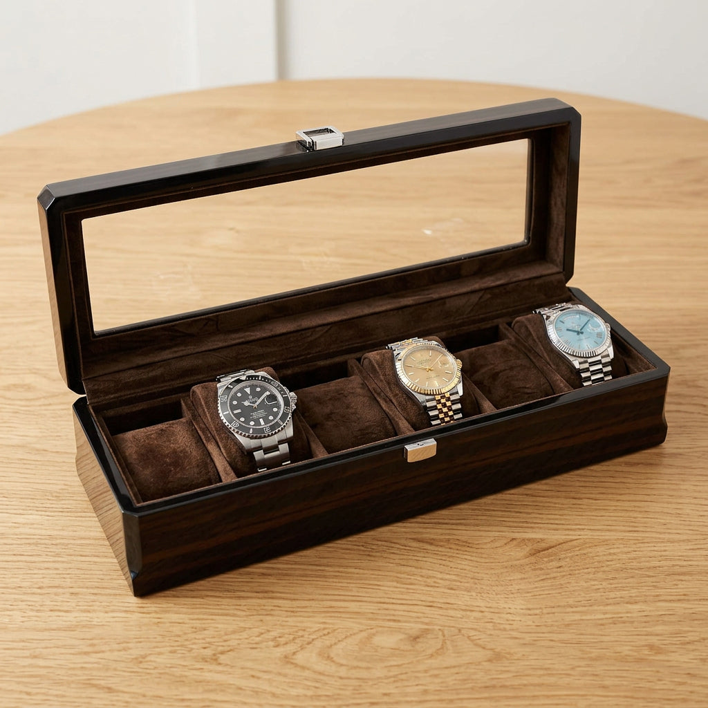 Velar Série | Écrin Montres Bois velours amovibles | Protège et valorise montres