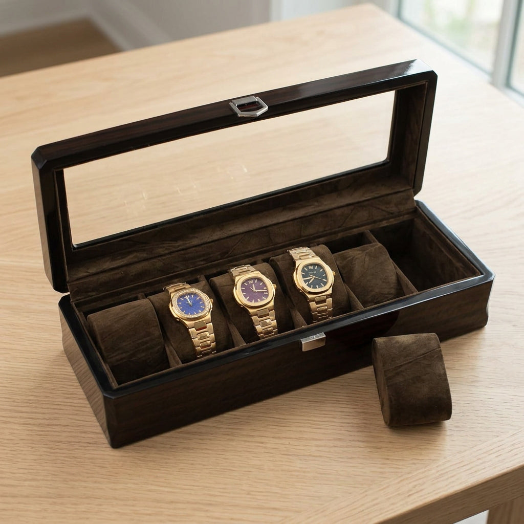 Velar Série | Écrin Montres Bois velours amovibles | Protège et valorise montres