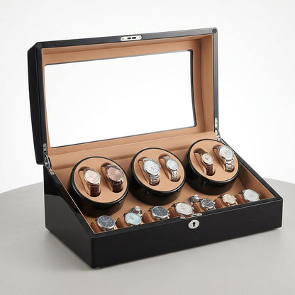 Nova | Remontoir Automatique 6 Montres Rot 360° | Précision Durable pour Montres