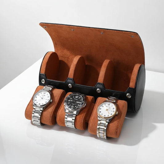 NovaLine | Écrin Montres 3-Trous | Doux Intérieur pour Montres