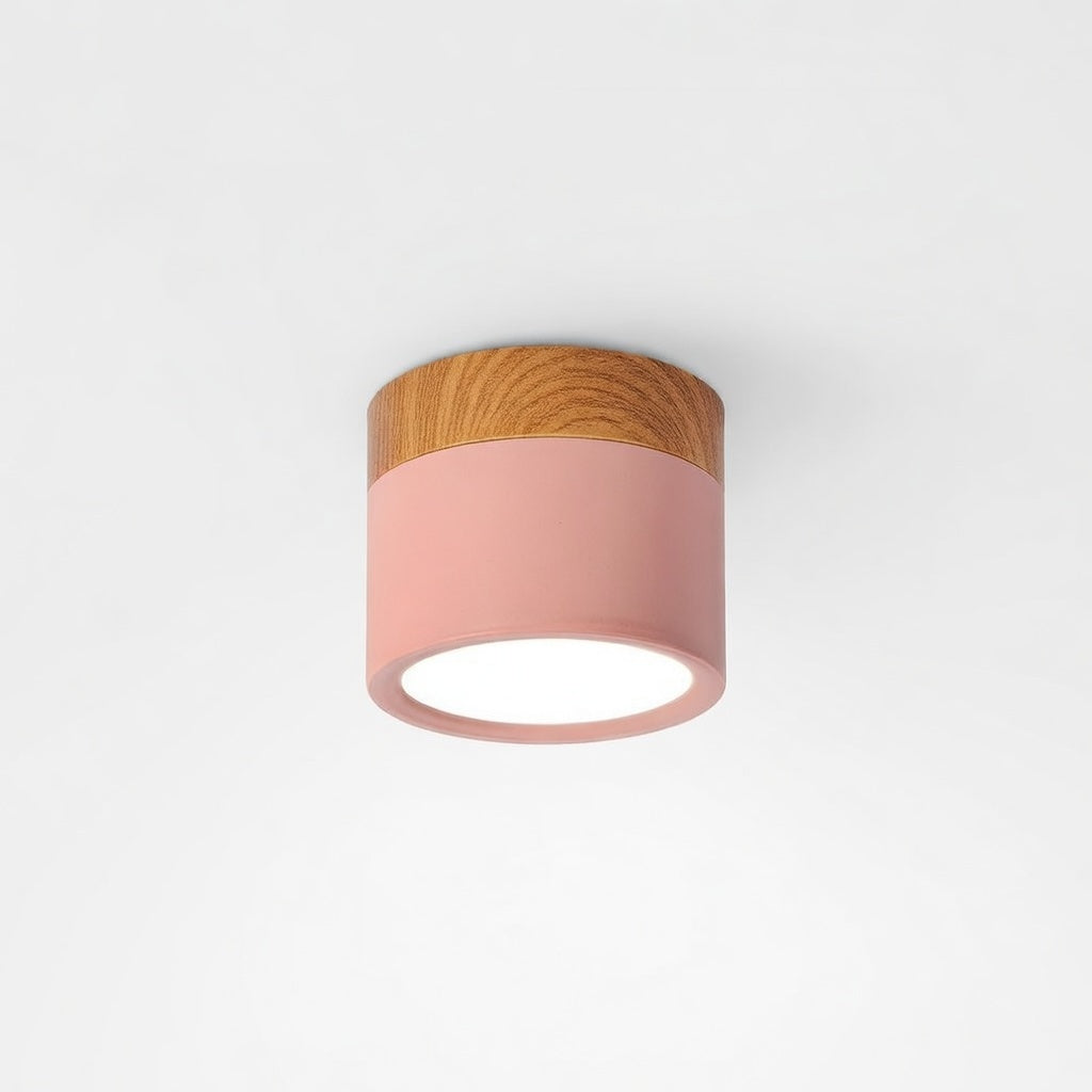 Plafonnier Cylindrique LED Multicolore | Design Élégant pour Ambiance Chaleureuse dans le Salon