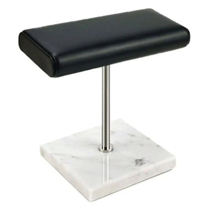 Série Marbre | Présentoir Montres Avec Coussin Cuir Noir | Raffiné Pour Montres