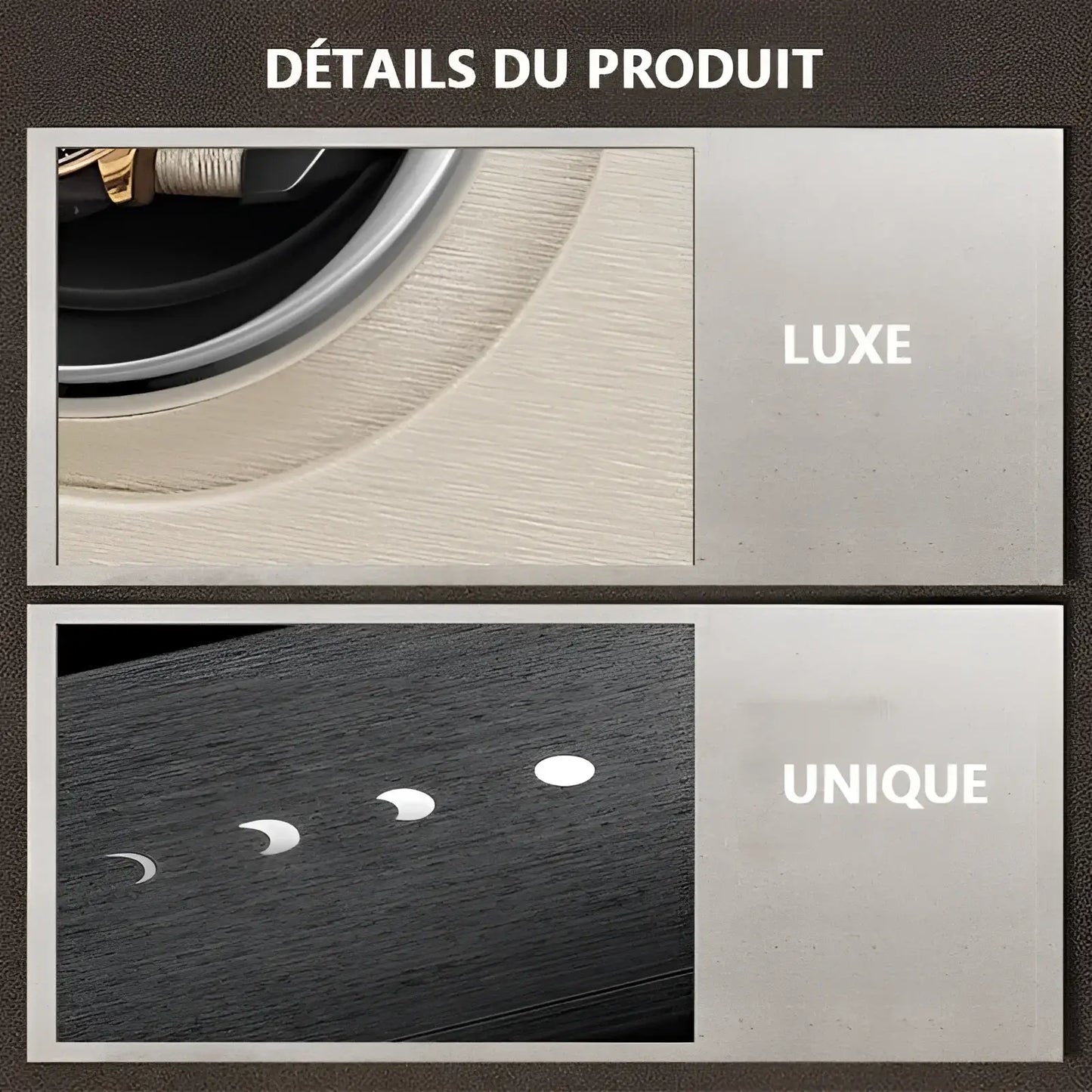 BoisLuxe | Remontoir Montre Bois Duo Silencieux | Design Naturel pour Précision