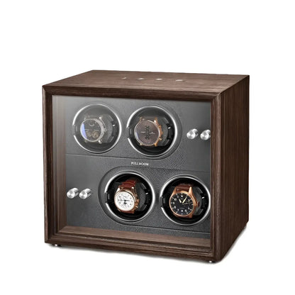 Épure | Remontoir Montre Quadruple Bois Silencieux | pour Montres Automatiques