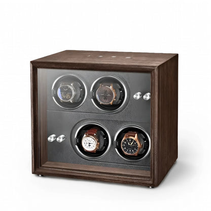Épure | Remontoir Montre Quadruple Bois Silencieux | pour Montres Automatiques