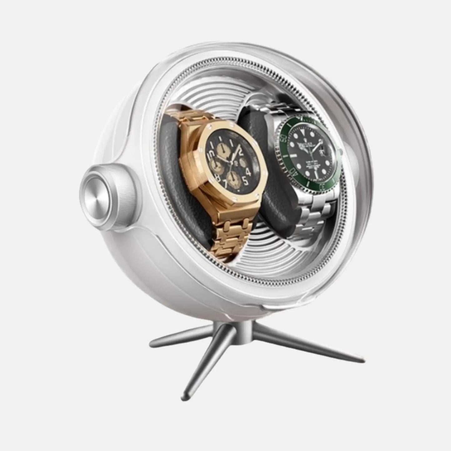 Cosmos Series | Remontoir Montres Sphère – Écrin Rotatif Pour 2 Montres