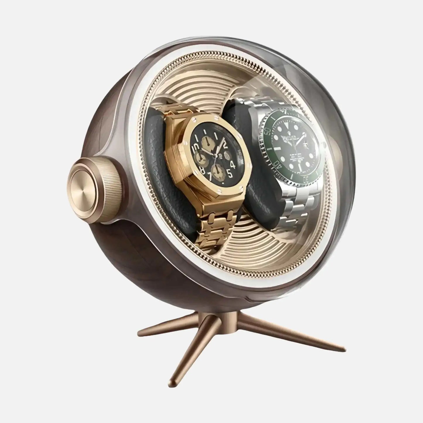 Cosmos Series | Remontoir Montres Sphère – Écrin Rotatif Pour 2 Montres