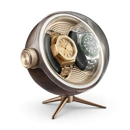 Cosmos Series | Remontoir Montres Sphère – Écrin Rotatif Pour 2 Montres