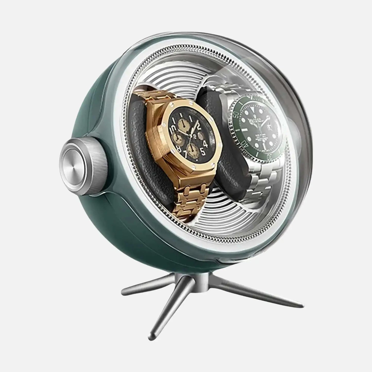 Cosmos Series | Remontoir Montres Sphère – Écrin Rotatif Pour 2 Montres