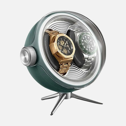 Cosmos Series | Remontoir Montres Sphère – Écrin Rotatif Pour 2 Montres