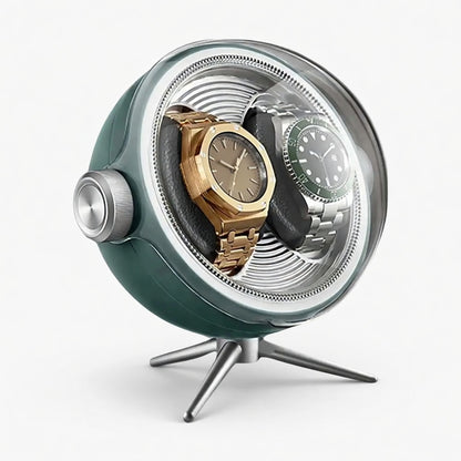 Cosmos Series | Remontoir Montres Sphère – Écrin Rotatif Pour 2 Montres