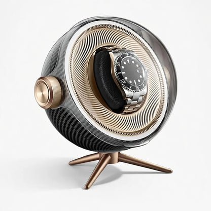 Cosmos Série | Remontoir Montres Sphère Rotative | Écrin Design pour Élégance