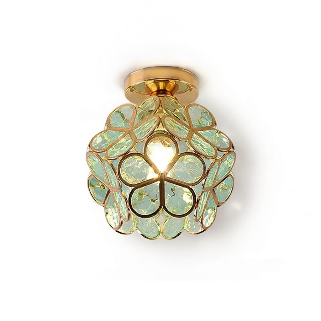 Plafonnier Design Floral en Acrylique avec Effet Lumineux | Luminaire Parfait pour Ambiance Chaleureuse dans la Chambre