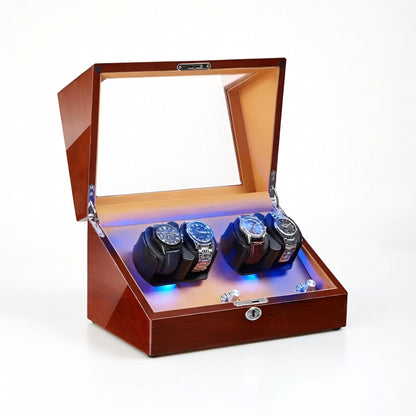 Série Tempus | Remontoir Montre Automatique Bois Clair Silencieux
